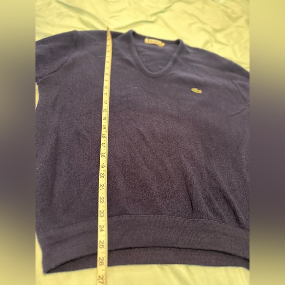 Vintage 70s/80s Izod Lacoste Men’s Sz: XL V-Neck Blue Pullover Sweater. - Picture 4 of 11